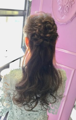 ☆ヘアセット☆ハーフアップ☆